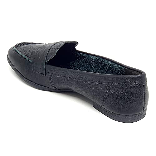 Sapato Mocassim em Couro Feminino Dakota Preto