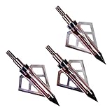 Allen Company Velox Optimus 3-Blade Broadheads - Archery Bow and Crossbow Broadheads - Compound Bow Accessories - 125 or 100 Grain - 3 Pack