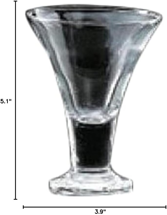 せともの本舗 Set of 5 Glass 236723 Poses Strong Mini Parfait (Medium), 3.9 x 5.1 inches (10 x 13 cm), 8.1 fl oz (230 cc), Restaurant, Commercial Use, Tableware