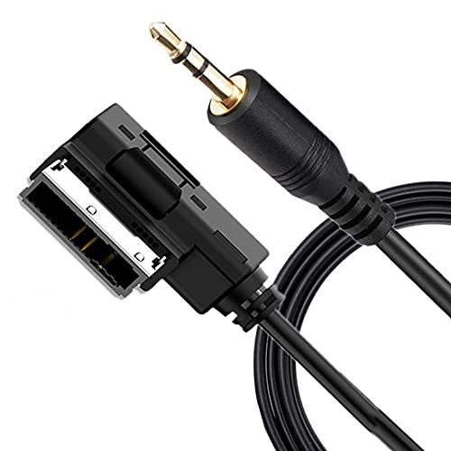 AMI MDI MMI Câble AUX in MP3 Interface Musique Adaptateur Compatible avec A4 A3 A5 A8 Q5 Q7 A6 R8 TT V.W (2 m)