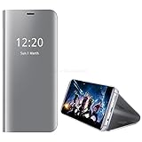  Smart Mirror Case for Samsung Galaxy S8 8S G950F G950FD Flip Phone Cover for Samsung S8 S6 S7 S9 S10 S21 S20 s22 s23 Ultra Case, Silver, for s22 Plus