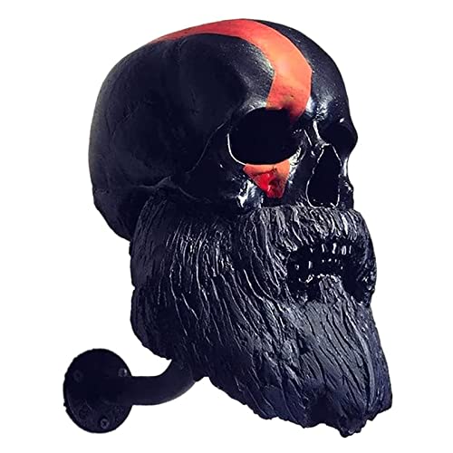 skull cap rack - Skull Helmet Holder Motorcycle Helmet Holder Rack, Rack Helmet Holder Wall Mount for Coats Motorcycle Hats Bike Caps Rugby Helmet (B)