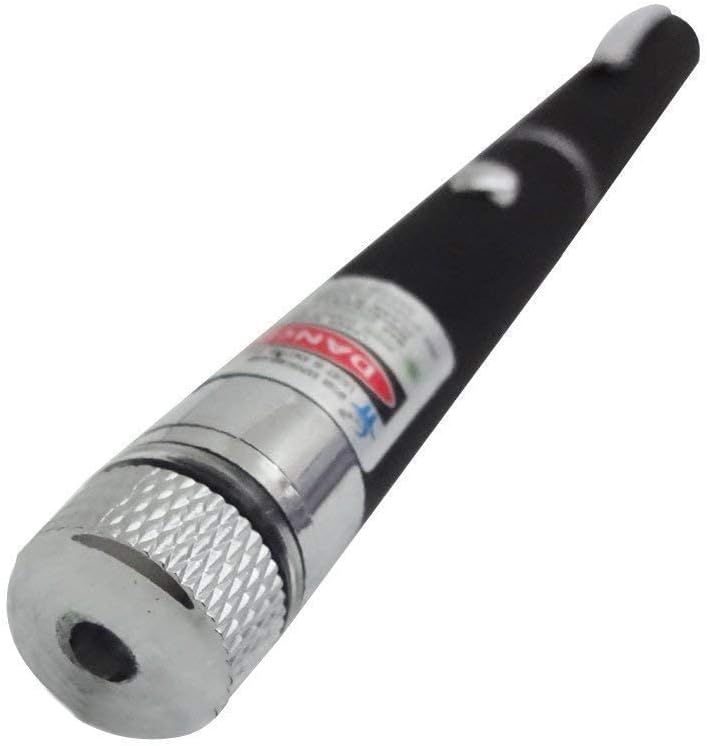 Docsir Aluminium 500Mw Green Laser Pointer For Powerpoint Ppt Presentation Fun Party Pen Disco Light 5 Mile Powered By 2 X Aaa Cell