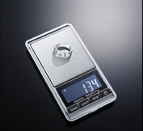 Tbbsc Jewelry Scale,Reloading Weighing, High, Precision Digital Pocket Scale (Silver-300G/0.01G) #TOP1