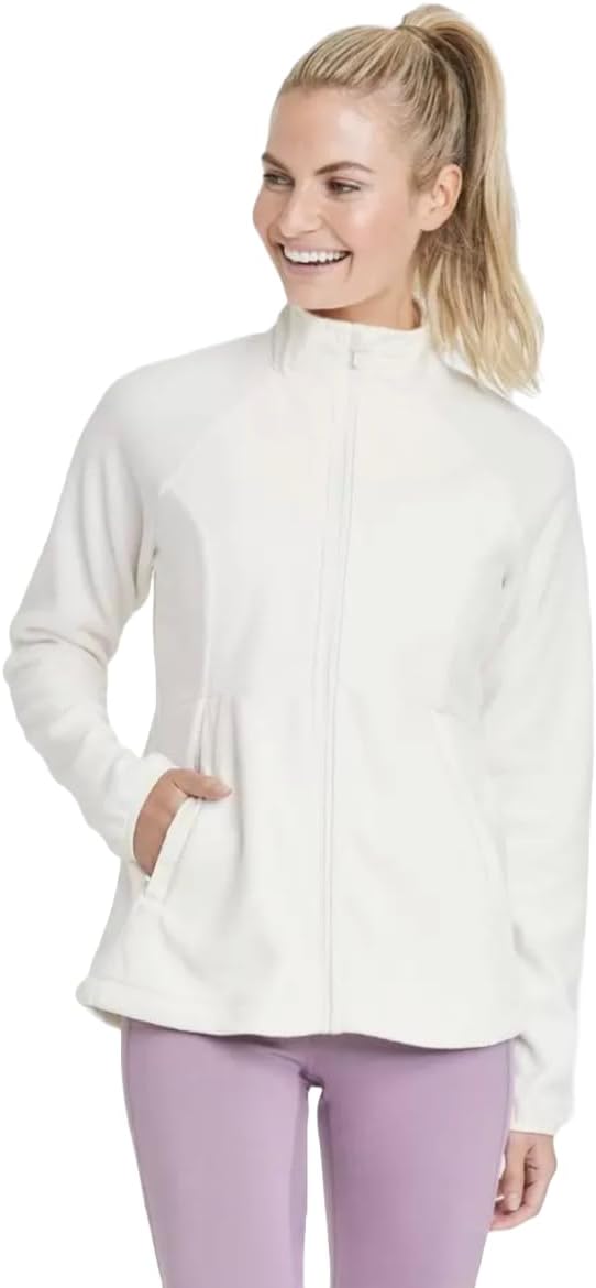 All in Motion Women's Polartec Fleece Jacket (as1, alpha, x_l, regular, regular, White)