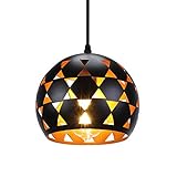 💡 Hohles Design: Diese Küchenlampe hängend verwendet schwarz-goldene Metalllampenschirme und hohles Design, exquisit und schön, wodurch die hellen Lichtlinien lebendiger und warmer werden.