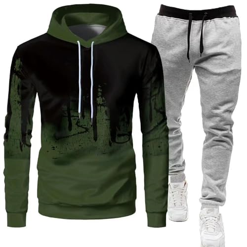 Sportswear Hommes Capuche ZBDP Ensemble Slim Fit Casual L