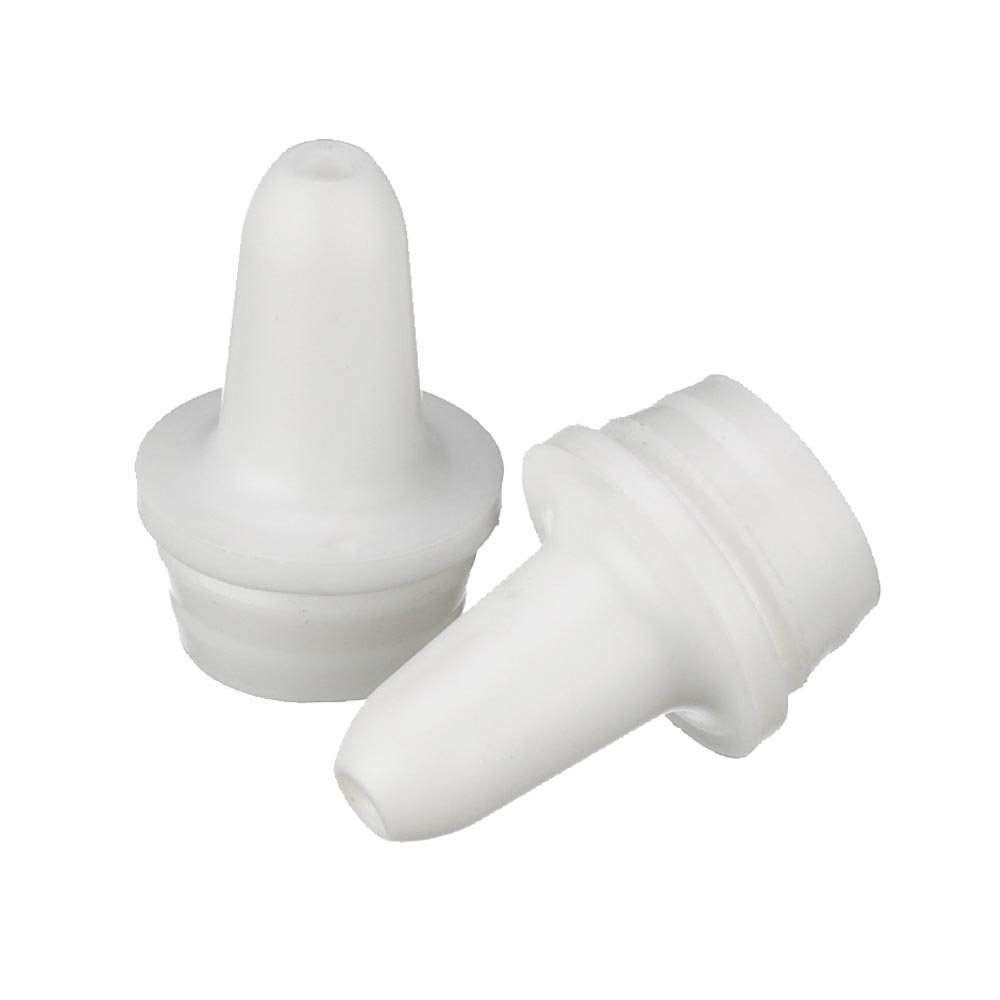 Wheaton 242430 White Polyethylene Dropping Bottle Tip for 15-415 Screw Cap and 7-15mL Dropper Bottle, 15mm Diameter (Case of 100)