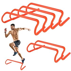 6 Pack 6” Speed Agility Training Hurdles – Detachable Agility Training Hurdles, Speed Training Agility Hurdles, Speed and Agility Training Equipment for Athletes, Soccer, Basketball Training