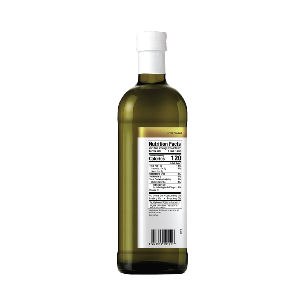 Iliada Kalamata PDO Extra Virgin Olive Oil, 1Lt | Multi-awarded | Single Region 100% Greek | Monovarietal Koroneiki | Cold Press | Polyphenol Rich | Chef's Favorite - Image 2