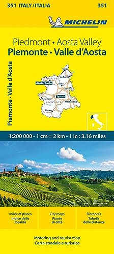 Piemonte E Valle D'Aosta: Straßen- Und Tourismuskarte 1:150.000; Auflage 2023: 351: Straßen- Und Tourismuskarte 1:200.000; Auflage 2023