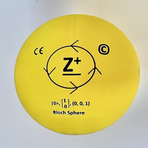 Bloch Sphere Quantum Model Ball – Ayuda de enseñanza de física 3D para mecánica cuántica | Regalo educativo STEM para estudiantes, profesores y entusiastas de la ciencia