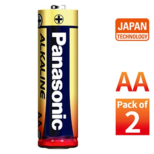 Image of Panasonic Alkaline AA Battery, Pack of 2
