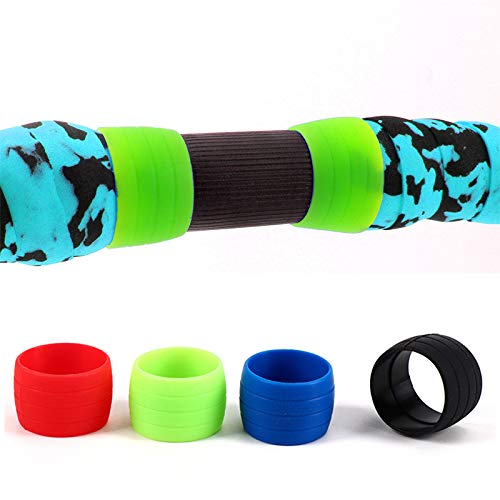 KKmoon Fita do guiador que fixa a luva da capa do laço Correia de enrolamento Anel de retenção anti-