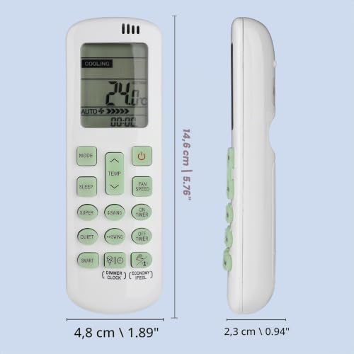 Miniatura 6 de Mando A Distancia Dg11r2-01 Compatible Con Hisense Aire Acondicionado Ac Hsa71c Hsa71r Sustitución Controlador