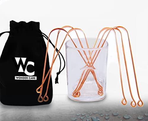 Wonder care - Limpiador de lengua 100 % de cobre, limpiador de lengua antimicrobiano, ayurvédico, limpiador de lengua para adultos para una higiene bucal óptima