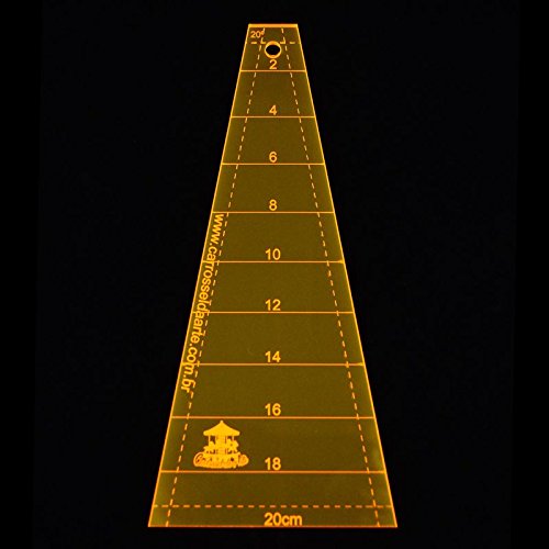 Régua para Patchwork Dresden Simples