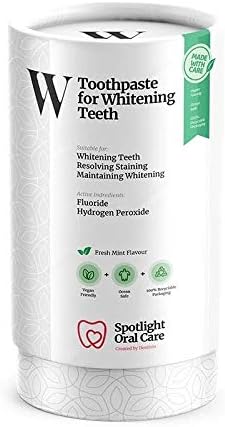 Spotlight Oral Care Toothpaste for Whitening Gently Whitens Teeth Gradually & Safely, Vegan & Gluten-Free