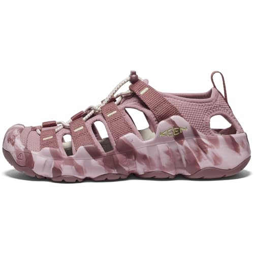 KEEN KEEN Women's Hyperport H2 Breathable Easy On Comfortable Hiking and Water Sandals, Nostalgia Rose/Daiquiri Green, 8.5