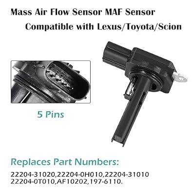 Mass Air Flow Sensor MAF Sensor 22204-31020 Fits for Philippines Ubuy