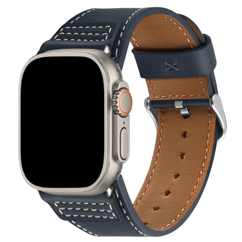 Image of Wristitani Genuine Leather Strap Compatible With Apple Watch
