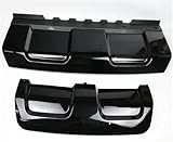 parachoques rover 25 Para Range Para Rover Para Sport 2014-2017: Spoiler de parachoques delantero + difusor trasero + protector de bajos para remolque + cubierta del gancho de remolque