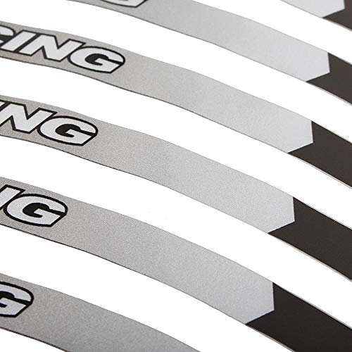 Three T Motorcycle Outer Wheel Rim Sticker Stripe Wheel Decals Stickers Fit for Honda Repsol HRC CBR250RR CBR400RR CBR600RR CBR1000RR, Red - Thumbnail 6