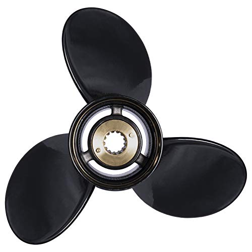 Image of YOUNG MARINE OEM Grade Aluminum Outboard Propeller for MERCURY Engines with 3-1 /4 inch Gearcase 30 /35 /40 /45 /50 /55 /60 /70HP (13 Spline Tooth)