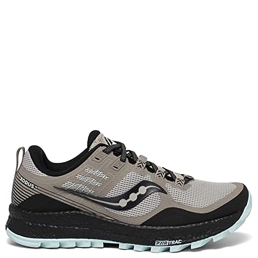 Saucony Dam Xodus 10 Trail löparsko, Grå - Månsten svart - 37 EU