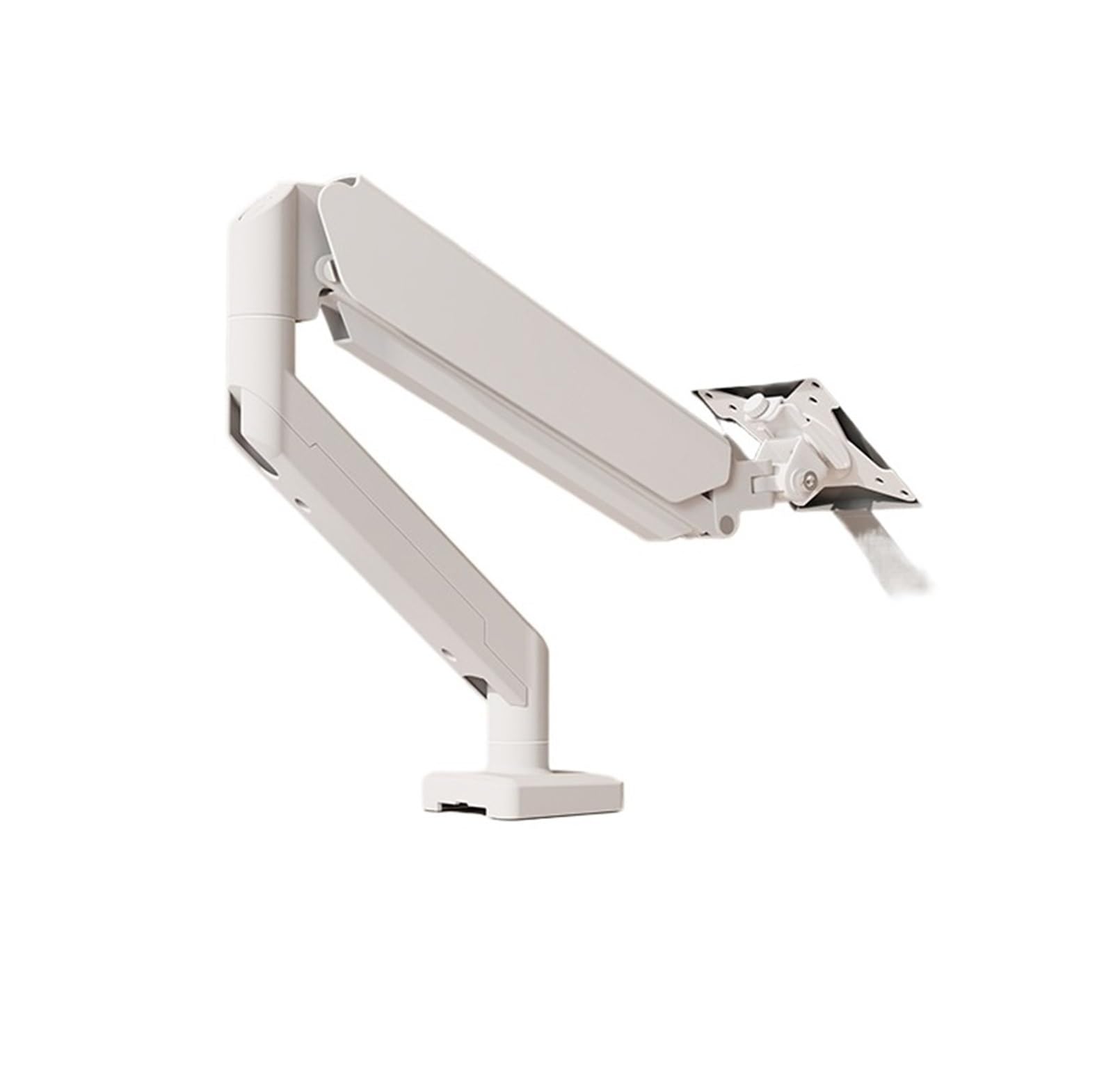 Ikpgbzxm Singlescreenpearlwhite Monitor Robotic Arm Stand For Drill-Free Dual Screens(Singlescreenpearlwhite)