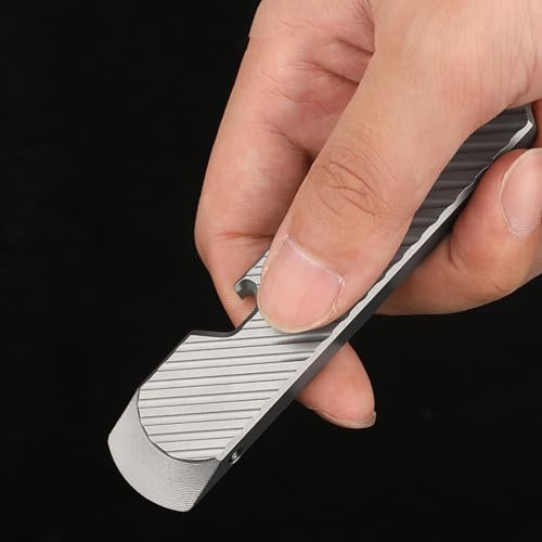 Mini barre de levier en titane EDC, mini outil multifonction durable pour clés - 8