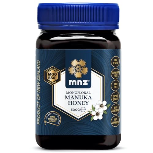 0 MNZ miele di Manuka crudo 550+ MGO da 500 grammi, monofloreale puro, prodotto e invasettato crudo in Nuova Zelanda