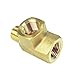 Nigo Brass Pipe Fitting: Forged Brass Tee, 3-Way NPT Female & Male (1/8