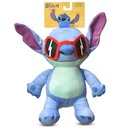 Disney for Pets Lilo and Stitch 8 Hidden Rope Plush Squeaker Dog Toy Squeaky Pet Plushy Tug Ropes for Dogs Cute Dog Toy Fans