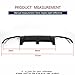 Carbon Fiber W204 Rear Diffuser for Mercedes Benz C Class W204 2008-2011 C250 C300 C350 Sport & C63 AMG Rear Bumper Lip Diffuser Dual Outlet(Quad Round Muffler Twin Out) (A Style)