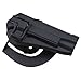 AGPTEK Speed Immediate Retention & Audible Click Black Tactical Holster Right Hand Paddle & Belt Holster for Colt 1911