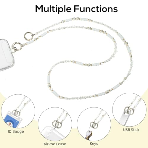 Cordon téléphone portable blanc inewateri idéal pour sac à main - 7