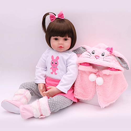 Gigicloud 47CM Silicona Reborn Super Baby Lifelike Toddler Baby Bonecas Kid Doll...