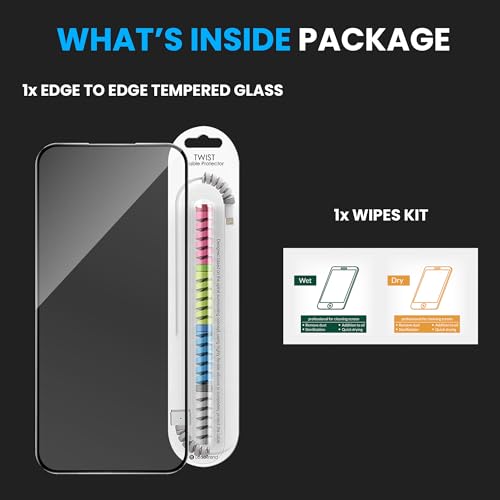 Image of FIRST MART Tempered Glass for Nothing Phone 4A, 9H 0.3 mm Full-Glue Screen Protector with Cable Protector, 3D Edge-to-Edge, HD Clear, Case-Friendly, Black, Pack of 1