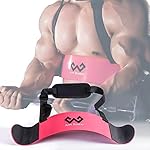 Arm Blaster Bicep Curl Thick Aluminum Adjustable Bodybuilding Bicep Isolator Pink,Barbell Curl Assistant Arm Curl Bar
