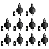 The Pure Pour Liquor Bottle Pourers - Leak-Proof Pour Spouts with Dust Caps – Fits Most Alcohol, Syrup, Olive Oil & Vinegar Bottles – Dishwasher Safe - 10 Pack