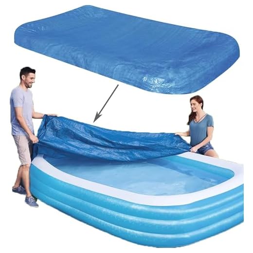 13 Creative Stock Tank Pool Ideas for Your Backyard 2 Rectangular Pool Cover, Fits 120 in x 72 in Inflatable Swimming Pool, Above Ground Pool Covers, Inflatable Pool Cover for Outdoor Paddling Family Pools (Swimming Pool Cover)