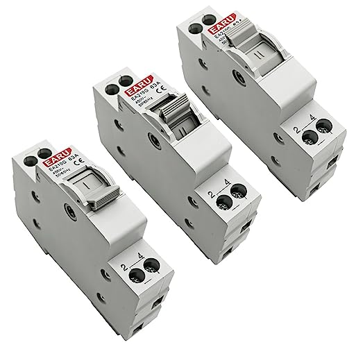 Interrupteur de déconnexion d'isolement double alimentation 2P 63A efficace