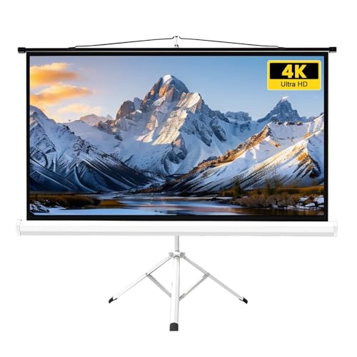 Pantalla portátil 4K HD con trípode 60in 4:3