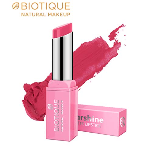 Image of Biotique Natural Makeup Starshine Matte Lipstick, Miami Kiss