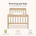 Dream On Me Finn Toddler Bed in Vintage White Oak, Greenguard Gold and JPMA Certified, Non-Toxic Finish, Made of Sustainable New Zealand Pinewood, Low-to-Floor Design with Safety Guard Rails