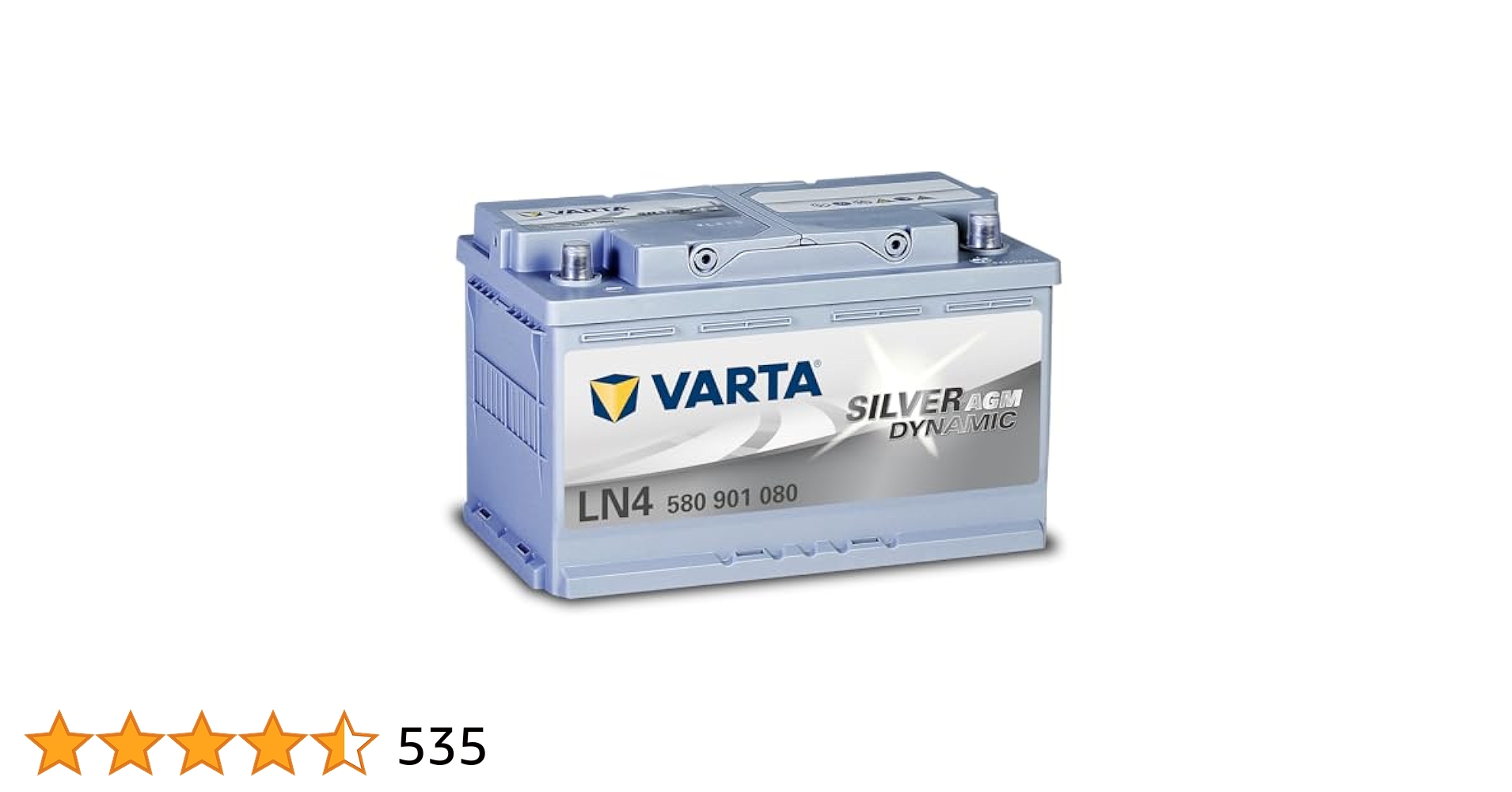 VARTA SilverDynamic AGM LN4 新品未使用 Amazon.co.jp: VARTA(バルタ) Silver Dynamic AGM LN4 (580 901