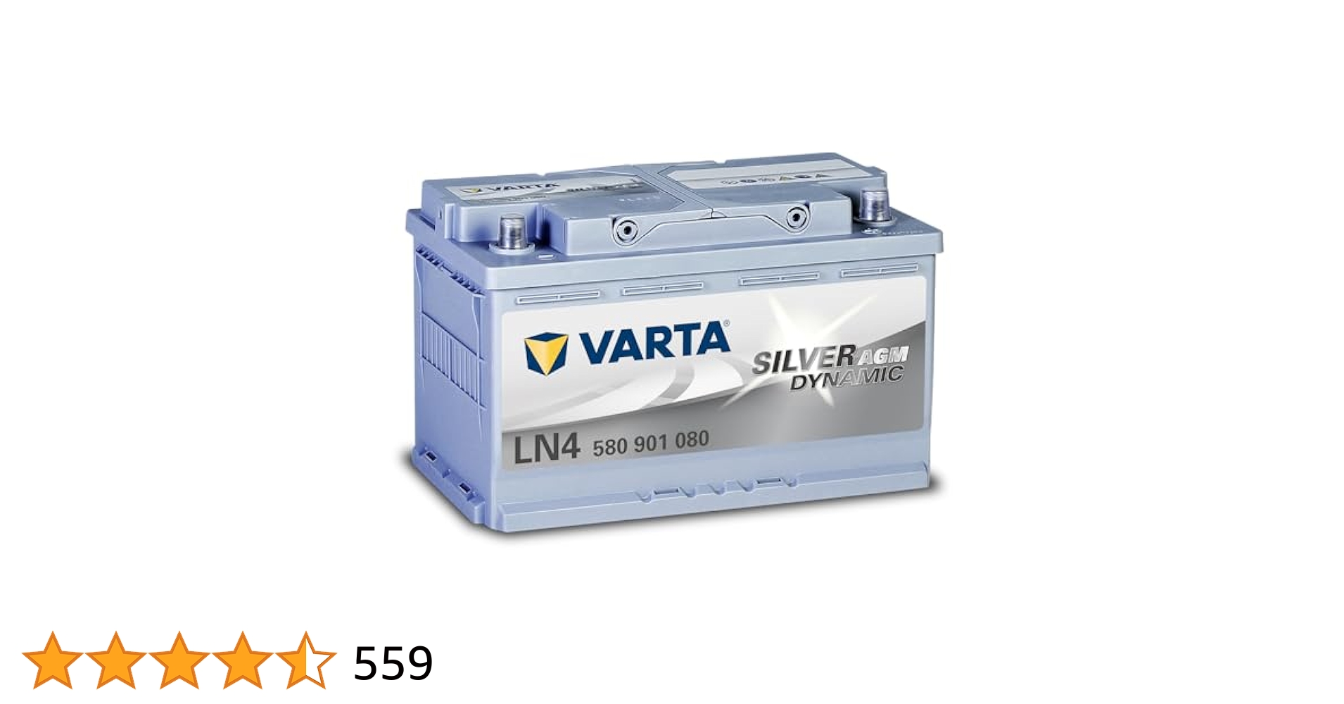 Amazon.co.jp: VARTA(バルタ) Silver Dynamic AGM LN4 (580 901