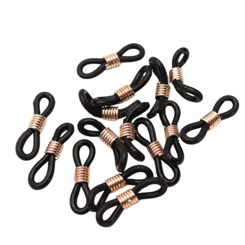 20 piezas cordón ajustable dorado/plateado, conectores de goma, ojales de correa para gafas transparentes, banda de cuerda, accesorios para gafasDurability