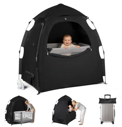 Pack N Play Light Blocker—Sleep Tent, One-Click Installation...
